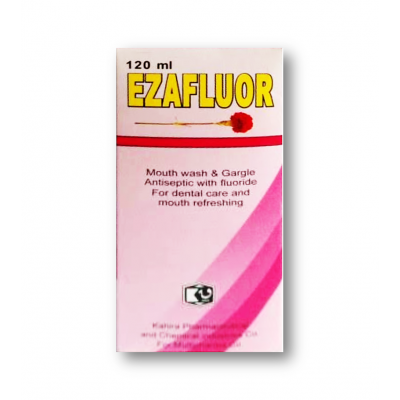 EZAFLUOR MOUTH WASH ( CETYLPYRIDINIUM + FLUORIDE ) BOTTLE 120 ML